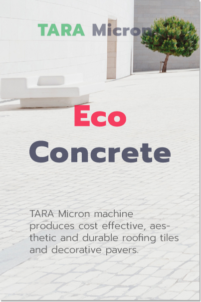 TARA Micron, TAR Gren Cast Eco Concrete